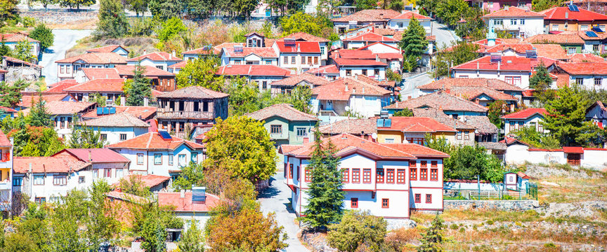 Traditional ottoman houses in Ayas town - Ankara, Turkey