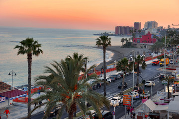 Obraz premium Sunset in Benalmadena