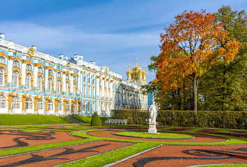 Catherine park in autumn, Tsarskoe Selo (Pushkin), Saint Petersburg, Russia