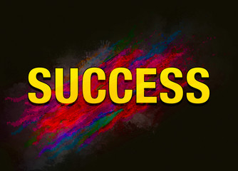 Success colorful paint abstract background