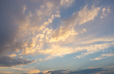 Sky tones of a warm summer night