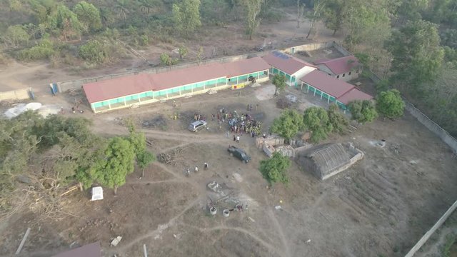 4K Drone Aerial Africa inside country