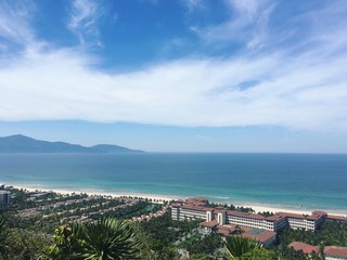 Naklejka premium Beautiful beach in Da Nang Vietnam