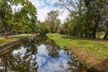 Fototapeta na wymiar Scenic View Delaware Canal