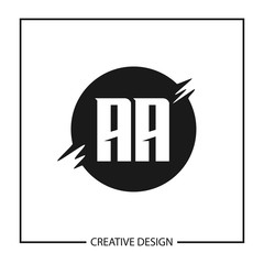 Initial Letter AA Logo Template