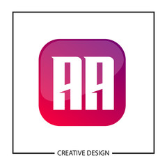 Initial Letter AA Logo Template