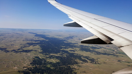 an airplane wing