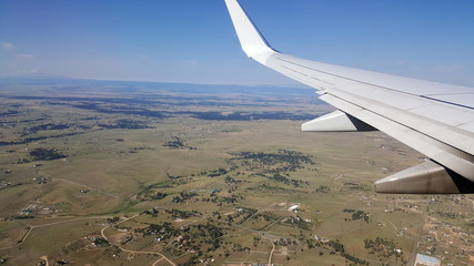 an airplane wing