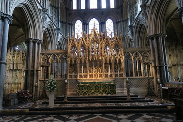 Obraz premium altar of Ely Cathedral - one of the most important gothic monuments in England in Great Britain