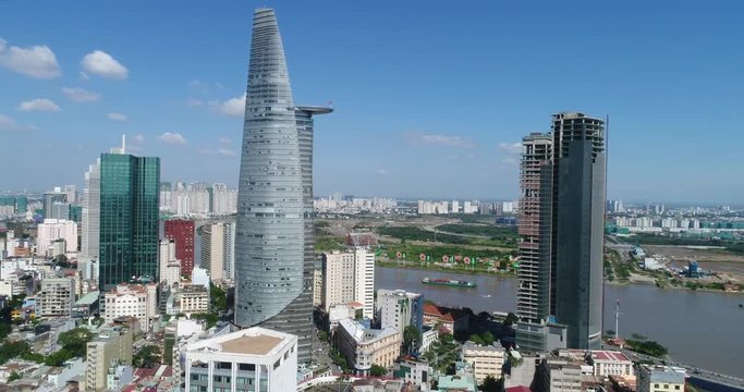 Aerial Near Ho Chi Minh City, Vietnam