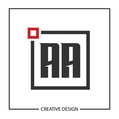 Initial Letter AA Logo Template