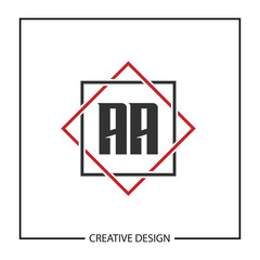 Initial Letter AA Logo Template