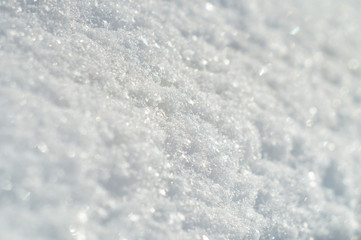 Obraz premium Brilliant surface of snow in winter