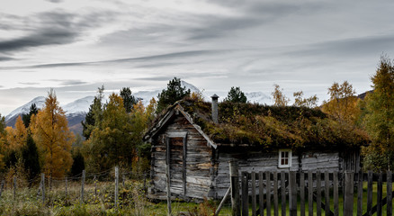 Old Cabin in Norwegian Mountains