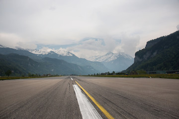 runway in the Alps