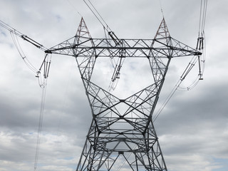 large voltage electric pole