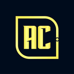 Initial Letter AC Logo Template