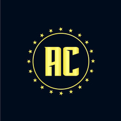 Initial Letter AC Logo Template