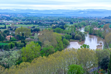 Obraz premium Landscape by Beziers, France