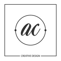 Initial Letter AC Logo Template