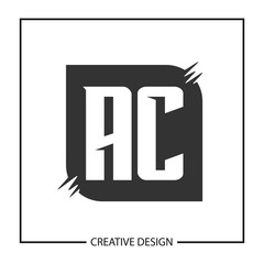 Initial Letter AC Logo Template