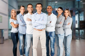 Fototapeta premium Portrait of Smiling Business People
