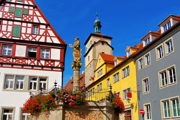Rothenburg Seelhausbrunnen - Rothenburg in Germany, Seelhouse well
