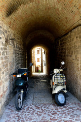 Fototapeta Streets of Spello in Umbria, Italy. obraz