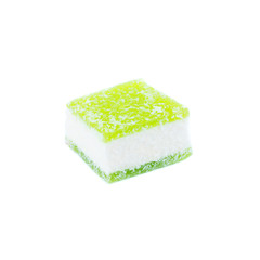 Assortment of different marmalade, isolated on white