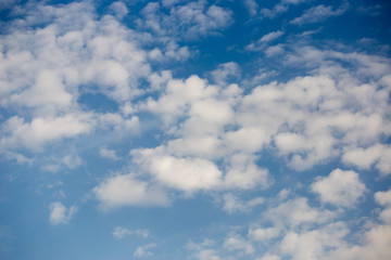 blue sky with cloud closeup