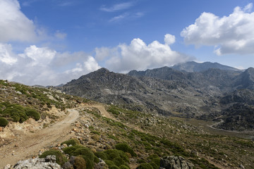 Naklejka premium view of mountains