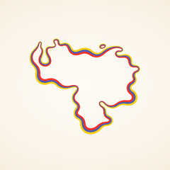 Venezuela - Outline Map