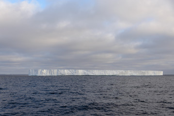 Tabular iceberg in Antarctic sea