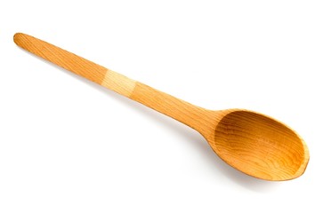 Wooden Spoon Isolated on White