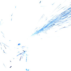 Fototapeta premium blue background defocused round sparks on a white background