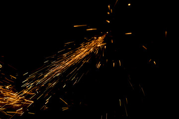 Bulgarian spark on black background