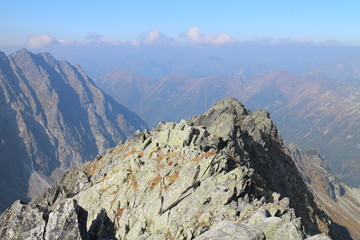 View from top of Kôprovský štít peak (2363 m) in Mengusovska dolina valley, High Tatras, Slovakia © dalajlama