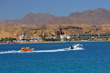 Obraz premium Red Sea coastline in Sharm El Sheikh, Egypt, Sinai