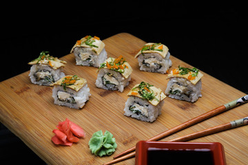 Mexico Maki Sushi with pancakes. © dturphoto