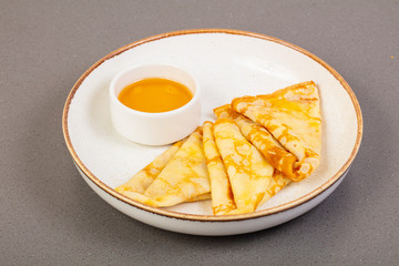 Pancakes with honey