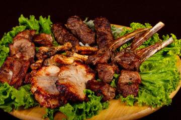 Grilled kebab mix