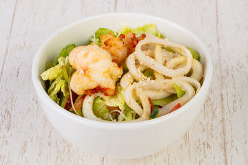 Cellophane noodles with prawns