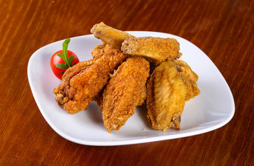 Chicken wings heap