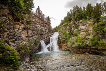 Cameron Falls in Waterton Lakes National Park