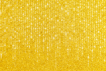 Gold Glitter Border with Cascading Lights