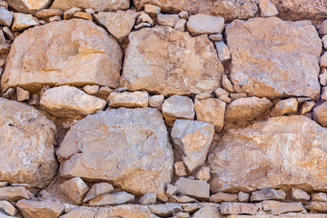 ruins of an ancient fortress on the mountain