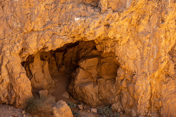 ruins of an ancient fortress on the mountain
