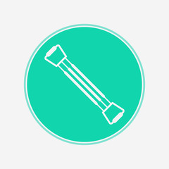 Chest expander vector icon sign symbol