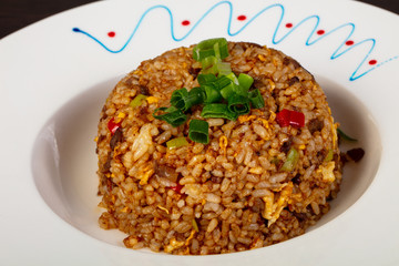 Fried rice with seafood