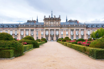 Fototapeta premium Royal palace La Granja de San ildefonso, Segovia, Spain.